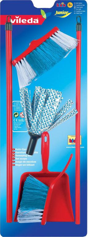 Mājsaimniecības rotaļlieta Klein Vileda Sweeping Set, sarkana krās.