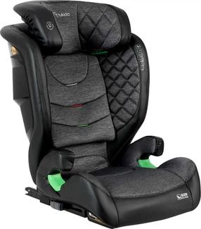 Automobilinė kėdutė Nukido Louis, juoda sp./pilka sp., 100 - 150 cm