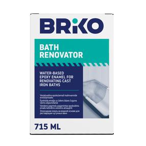 Emaljas krāsa, daudzveidīgs Briko, matēts, balts krās.