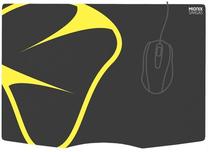 Pelės kilimėlis Mionix, 26 cm x 37 cm x 0.25 cm, juoda sp./geltona sp.