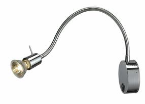 Šviestuvas sieninis SLV Dio Flex Plate 146692, GU10, 1 x 50 W, chromo sp. / chromo sp.