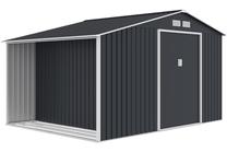 Sodo sandėliukas Stockholm, 255 cm x 342 cm x 202 cm, juoda sp.