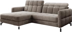 Kampinė sofa Lorelle Berlin 03, šviesiai ruda sp., kairinė, 160 x 225 cm x 105 cm
