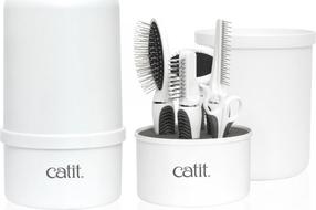 Набор средств по уходу за кошкой Catit Long Hair 0104, 6 шт., белый цв./серый цв.