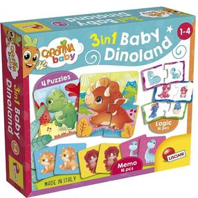 Развивающая игра Lisciani Carotina Baby Dinoland, многоцветный