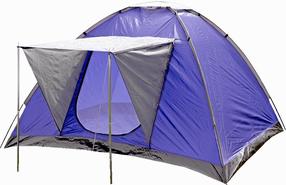 Keturvietė palapinė Diana Square 4750959055045, mėlyna/pilka, 240 cm x 210 cm x 145 cm