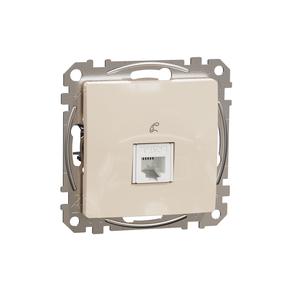 Tālruņa ligzda Schneider Electric Sedna Design, bēša krās.
