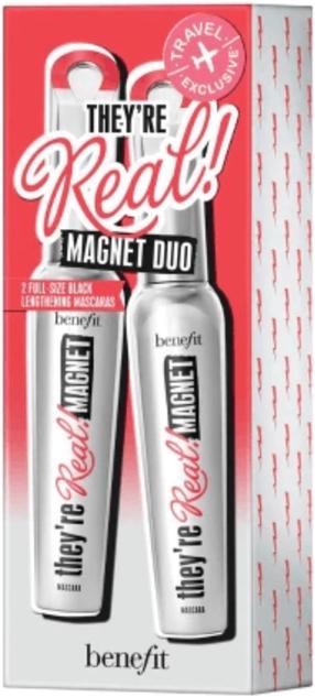 Blakstienų tušas Benefit They're Real! Magnet Duo Set, 18 g, juoda sp.