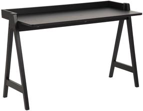Rašomasis stalas Home4you Miso AC85597, 126.6 cm x 51.6 cm, 80 cm, juoda sp.