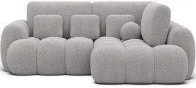 Kampinė sofa - lova Cozion Kendell 03, pilka sp., dešininė, 165 x 267 cm x 105 cm