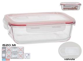 Пищевой контейнер Kitchen&GO Rectangular, 1.52 л, 22.5 см x 17.5 см, прозрачный цв.