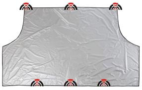 Automašīnu logu pārsegums Bottari, 215 cm x 125 cm, sudraba krās./melna krās.