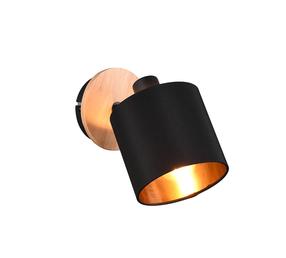 Lampa griesti un sienas Reality Tommy R81331030, E14, 1 x 28 W, zelta krās./melna krās. / koka krās.