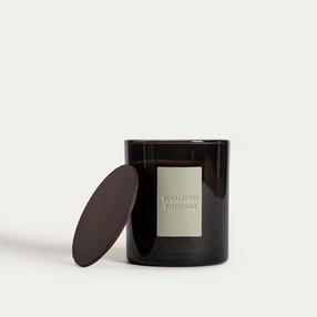 Žvakė, aromatinė Homla Urban leather eucalyptus patchouli, 40 h, 380 g, juoda sp.