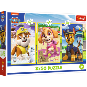 Пазл 3in1 Trefl Paw Patrol Our Dogs 34878, 18 см x 27.5 см, 150 шт., многоцветный