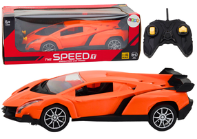 Rc automašīna Lean Toys Speed 1, 1:16, oranža krās.