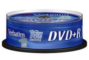 Kirjutatav CD-plaat Verbatim 43500, 4.7 GB, 25tk