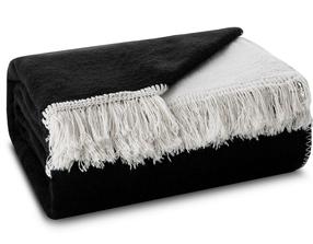 Pleed Duo K143-A, valge v./must v., 220 cm x 240 cm