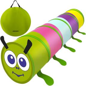 Bērnu telts tunelis Kruzzel Caterpillar 23926, 165 cm x 75 cm