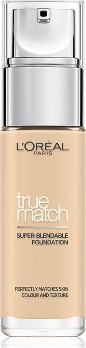 Skystas makiažo pagrindas L’Oréal Paris True Match, SPF 17, w1 golden ivory, 30 ml