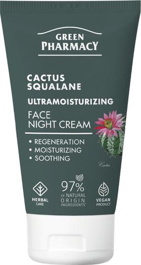 Naktinis veido kremas Green Pharmacy Cactus + Squalane, 50 ml