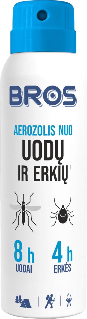Aerozolis nuo uodų ir erkių Bros, 90 ml