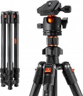 Trīskāju statīvs K&F Concept K254C2+BH-36L, oglekļa šķiedras
