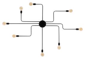 Šviestuvas lubų Opviq Truva N-697 525NOR1315, E27, 8 x 40 W, nėra gaubto / juoda sp.