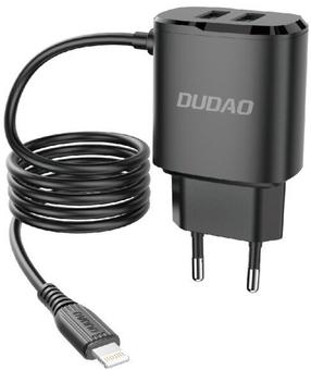 Telefoni laadija Dudao A2ProL, Lightning/USB Type A/2 x USB, must v., 12 W