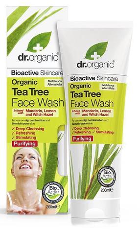 Очищающий гель для лица Dr. Organic Tea Tree, 200 мл