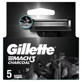Skutimosi peiliukas Gillette Mach3 Charcoal, 5 vnt