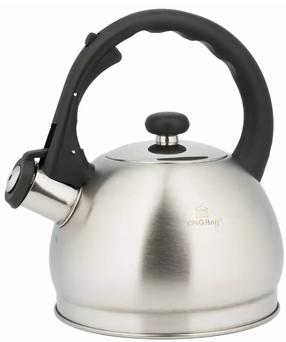 Arbatinukas su švilpuku King Hoff 373, 1.8 l, sidabro sp.