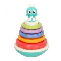 Edukacinė piramidė Bibi Inn Stacking Ring, 22 cm, mėlyna sp.