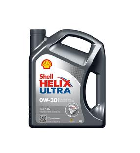 Машинное масло Shell Helix Ultra A5/B5 0W - 30, синтетический, 4 л