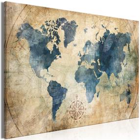 Reprodukcija Artgeist Retro Map, 60 cm x 40 cm