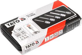 Pažeistų veržlių atsukimo rinkinys Yato YT-0624, 5 vnt.