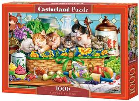 Pusle Castorland Napping Kittens 105069, 47 cm x 68 cm, 1000 tk, mitmevärviline