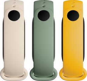 Siksniņa Xiaomi, Mi Smart Band 6 Strap (3 pack), dzeltens krās./bēša krās./zaļa krās.