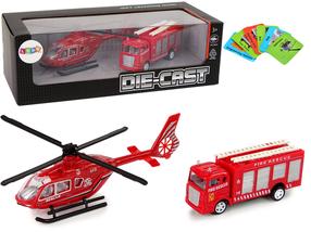 Žaislinė gaisrinė mašina Lean Toys Die-Cast, raudona sp.