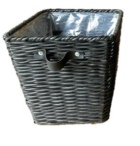 Puķu pods Square 100959, polirotangs, Ø 28 cm, melna krās.
