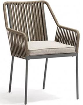 Ēdamistabas krēsls Home4you Andros 21180 21180, pelēka krās./gaiši brūna krās., 56 cm x 57 cm x 85 cm