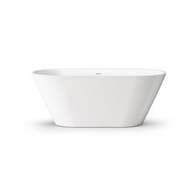Ванна, свободно устанавливаемая Paa Deco Nudo, 166 см x 72.5 см x 63 см, овальная, белый цв.