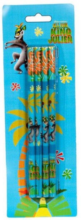 Grafito pieštukas Paso Penguins, H, pilka, 4 vnt.