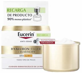 Päevituse hoolduskreem tooted näole Eucerin Hyaluron Filler Elasticity Refill SPF30, 50 ml