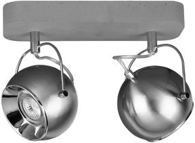Šviestuvas nukreipiamasis Spot-Light Ball Concrete, GU10, 2 x 5 W, satinas / pilka sp.