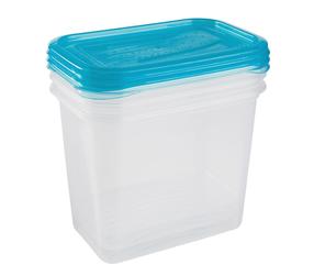 Toidukarp Okko Fresh 30674, 1 l, 15.5 cm x 10.5 cm, läbipaistev v., 3 tk
