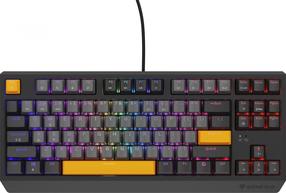 Vadu spēļu tastatūra Genesis Thor 230 TKL Outemu Red, Angļu (US), melna krās./dzeltena krās.
