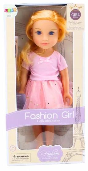 Lėlė Lean Toys Fashion Girls, 44 cm, rožinė sp.