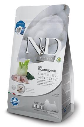 Sausas šunų maistas Farmina N&D White Fish Monoprotein, žuvis, 2 kg