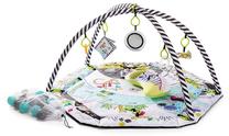 Aktyvumo kilimėlis KinderKraft Mata 4 SMart, 95 cm x 95 cm, balta sp./juoda sp.
